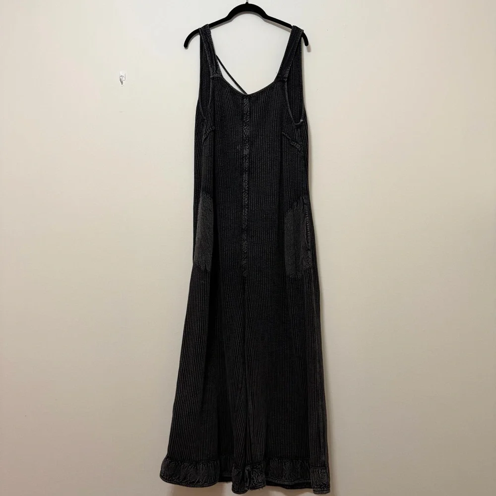 Free People FP One Callie One-Piece Wide-Legs Open Back Thermal Jumpsuit